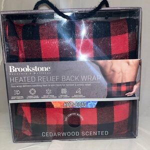 Heat Pad Brookstone Heated Relief Back Wrap - Red and Black